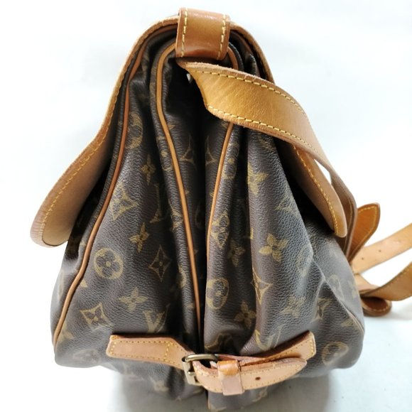 Louis Vuitton LV Shoulder Bag Saumur 35 Browns Monogram - Picture 3 of 9